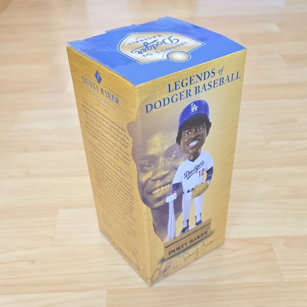 Dusty Baker Legends of Dodger Baseball Action Figure - Blue and White